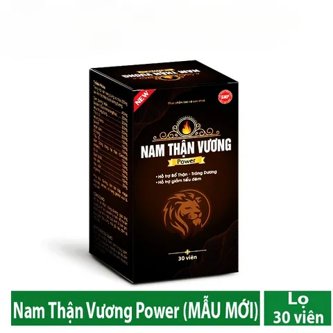 NAM THẬN VƯƠNG Power (Mẫu Mới) - Hỗ trợ bổ thận, td, giảm tiểu đêm (Hộp 30 viên)