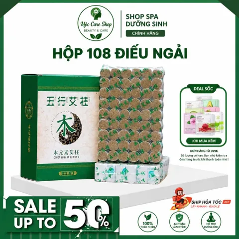 Hộp 108 điếu ngải khô dưỡng sinh, có tách lẻ loại xịn thơm lắm