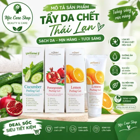 Gel Tẩy Da Chết Mặt Hoa Quả Làm Trắng Da – Yan Namei Ji Whitening Peeling Gel 320ml