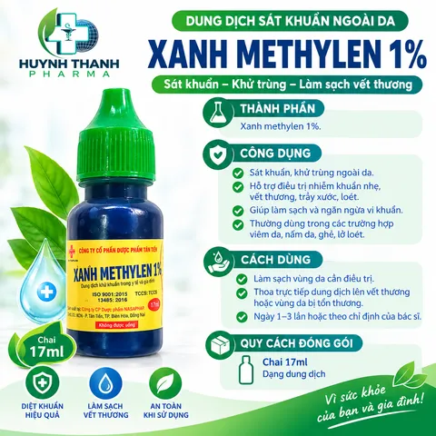 Dung dịch Xanh Methylen 1% Tam Tien - Chai 17ml