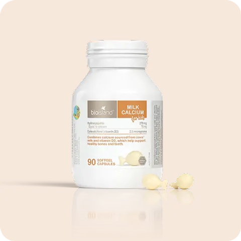 Viên uống bổ sung Canxi cho bé Bioisland Milk Calcium 90 viên của Úc nhập chính ngạch