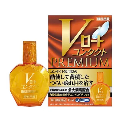 Nước Nhỏ Mắt V Rohto Premium Nhật Bản – Giúp Làm Dịu Mắt, Giảm Cảm Giác Mỏi Mắt