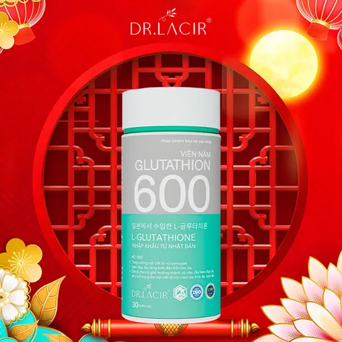 Viên Uống Glutathione 600 Hỗ Trợ Mờ Nám Trắng Da Tăng Cường Nội Tiết Tố