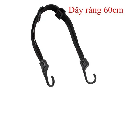 Dây Thun Ràng Hàng Xe Máy Xe Điện - Dây Ràng Mũ Bảo Hiểm Tích Hợp 4 Sợi, Điều Chỉnh 60cm - 90cm 813810