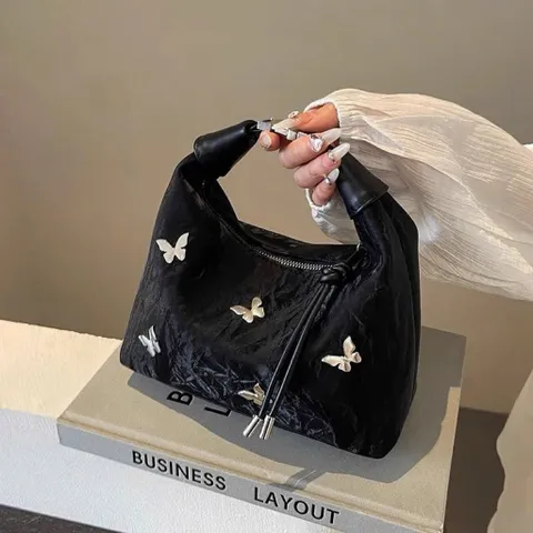 Túi Xách Nữ Sang Chảnh Gắn Họa Tiết 🦋 - Tặng Dây Đeo Thời Trang 813811