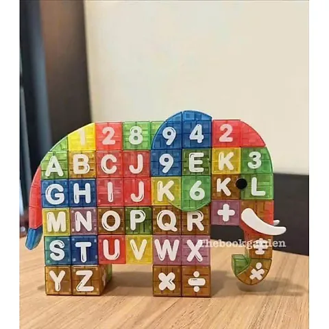 Bộ Đồ Chơi Gạch Nam Châm Xếp Hình Mini Thông Minh Cho Bé, Đồ Chơi Phát Triển Trí Tuệ Học Chữ Số Cho Bé Trai Bé Gái 813824