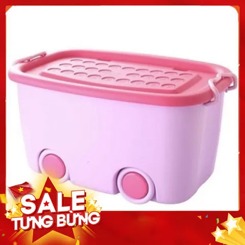 Thùng ô tô đựng đồ chơi có bánh xe size to 58 x 39 x 31cm chất đẹp 813840