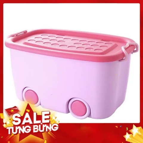 Thùng ô tô đựng đồ chơi có bánh xe size to 58 x 39 x 31cm chất đẹp 813840