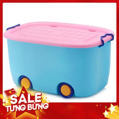 Thùng ô tô đựng đồ chơi có bánh xe size to 58 x 39 x 31cm chất đẹp 813840