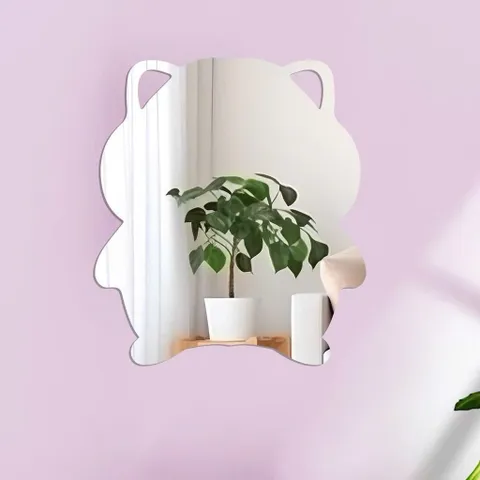 Gương Trang Trí Treo Tường Hình Thú Cưng Cute, Gương Decor Phòng Ngủ Cho Bé, Gương Soi Hình Động Vật Đáng Yêu