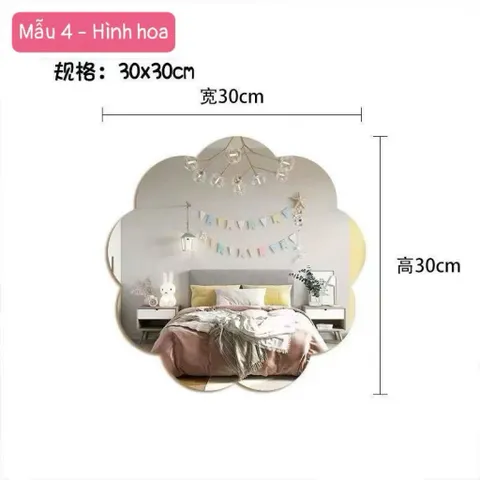 Gương Trang Trí Treo Tường Hình Thú Cưng Cute, Gương Decor Phòng Ngủ Cho Bé, Gương Soi Hình Động Vật Đáng Yêu