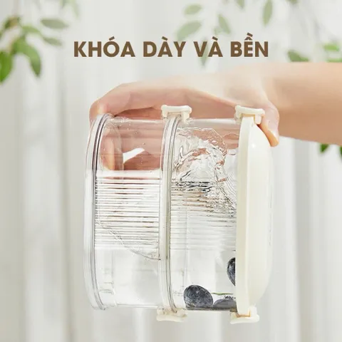 Hộp Đựng Đồ Khô 3 Tầng Kèm Nắp 