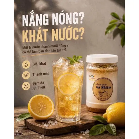 Chanh Muối Bà Nhiêm 1kg Thơm Ngon, Vị Chua Mặn Ngọt Hài Hòa - Giải Khát Thanh Mát, Tự Nhiên