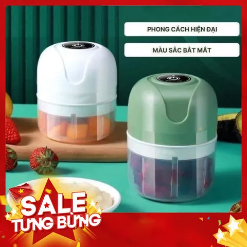 Máy Xay Tỏi Ớt Đa Năng 250ml - Sạc Pin Tiện Lợi, Dễ Sử Dụng 813865