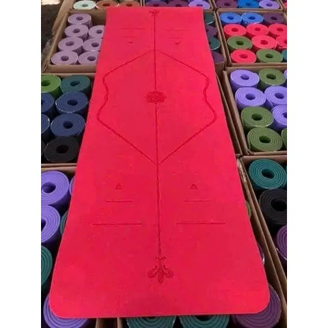Thảm Tập Yoga TPE Cao Cấp 6mm/8mm Định Tuyến Chống Trượt - Thảm Tập Gym, Yoga Tại Nhà Êm Ái, Đàn Hồi Tốt