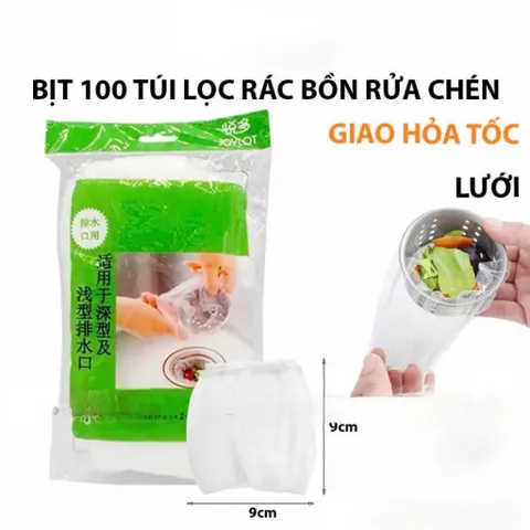 Túi lọc rác cho bồn rửa bát tiện ích phù hợp với hầu hết các loại cống thoát nước thông thường 813879