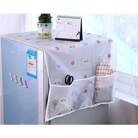 Tấm Phủ Tủ Lạnh Chống Bụi Có Túi Đựng Đồ | Khăn Che Tủ Lạnh Chống Thấm Trang Trí Nhà Bếp Cao Cấp 813882