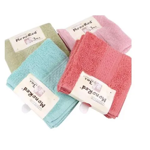 Sét 3 khăn mặt xuất nhật Mono Red 813889