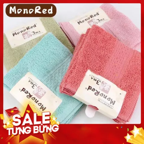 Sét 3 khăn mặt xuất nhật Mono Red 813889