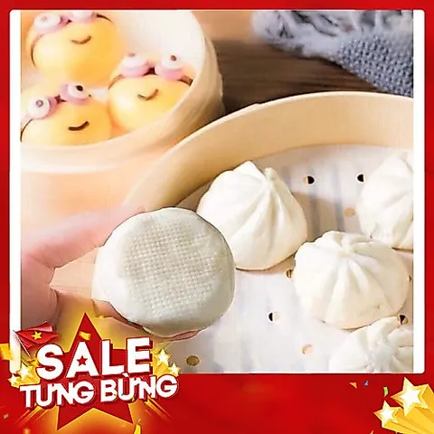 100 Tờ giấy nến đục lỗ size 23cm dùng cho nồi chiên không dầu hoặc lót bánh 813893