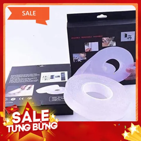 Băng Dính 2 Mặt Trong Suốt 5 Mét - Tiện Lợi Cho Mọi Công Việc Dán Dính 813904