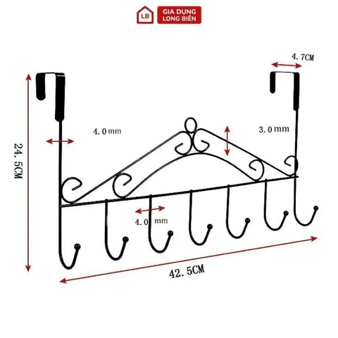 Móc Treo Sau Cửa - Tiện Lợi, Gọn Gàng Cho Không Gian Sống 813905