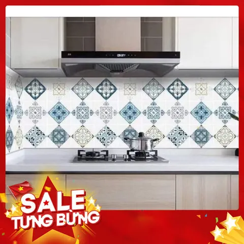 Cuộn Giấy Dán Bếp Hoạ Tiết Kẻ Tráng Nhôm Size 2m x 60cm - Tiện Lợi Và Đẹp Mắt 813915