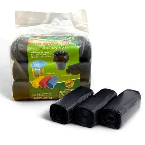 Combo 3 cuộn túi đựng rác đen tự phân hủy 813924
