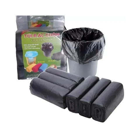 Combo 3 cuộn túi đựng rác đen tự phân hủy 813924