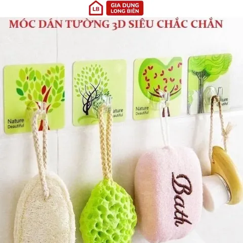 Móc Dính 3D Siêu Chắc (Set 10 Cái) - Giải Pháp Treo Đồ Tiện Lợi 813927