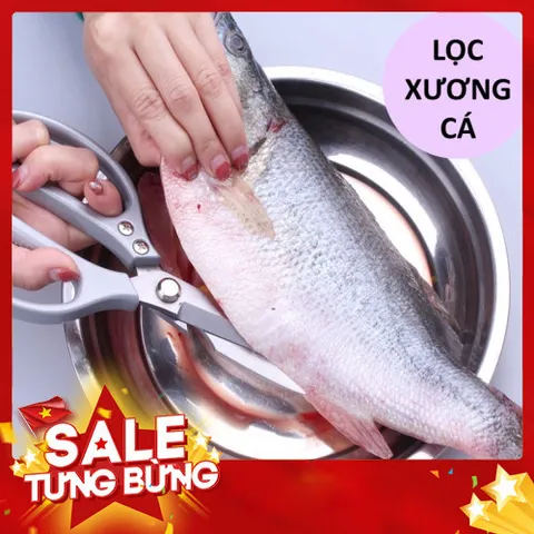 Kéo Làm Bếp Đa Năng Nhật Bản Cắt Giấy, Cắt Gà , Làm Bếp Chất Liệu Dày Dặn Siêu Bền 813938
