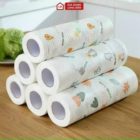 Cuộn lau đa năng có thể tái sử dụng chất liệu cao cấp có họa tiết xinh xắn 813944