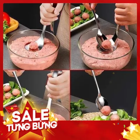 Thìa Nặn Thịt Viên, Làm Mộc, Nĩa Nặn Mộc Có Móc 813949