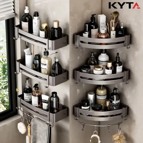 Kệ Nhà Tắm Hợp Kim Nhôm Kèm Keo Dán Siêu Chắc - Không Han Rỉ, Tiện Lợi 813952