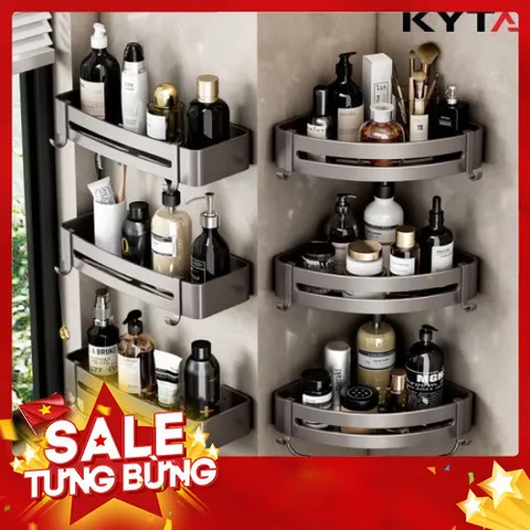 Kệ Nhà Tắm Hợp Kim Nhôm Kèm Keo Dán Siêu Chắc - Không Han Rỉ, Tiện Lợi 813952