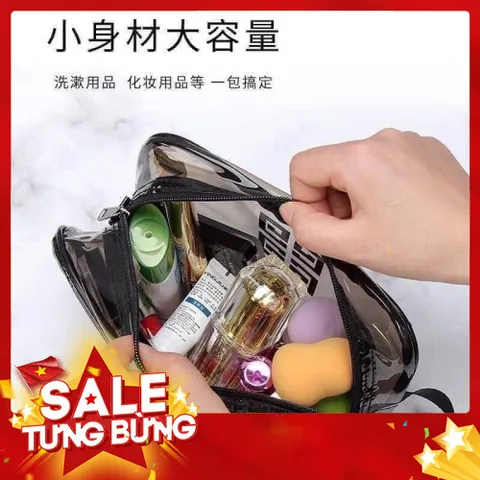 Sét 3 túi đựng đồ du lịch trong suốt đủ size tiện dụng 813960