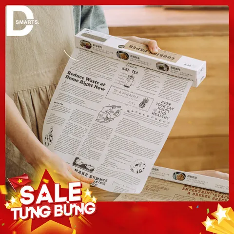 Giấy Nến Thấm Dầu Hoa Văn Mẫu Mới - Hàng Loại 1 Cuộn 5M Chống Bám Dính, Thấm Hút Dầu Mỡ Tốt 813977