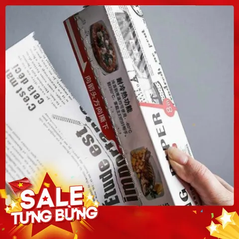 Giấy Nến Thấm Dầu Hoa Văn Mẫu Mới - Hàng Loại 1 Cuộn 5M Chống Bám Dính, Thấm Hút Dầu Mỡ Tốt 813977