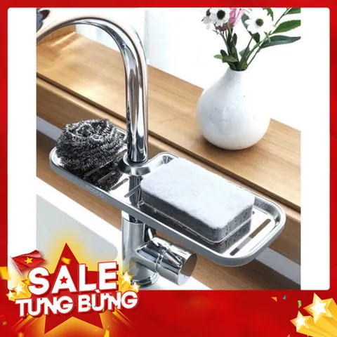 Khay Để Xà Phòng, Giẻ Rửa Bát Inox ECOCO Cao Cấp Không Gỉ 813994