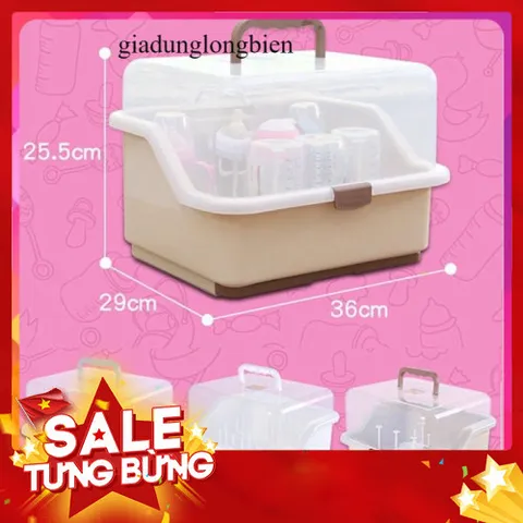 Khay úp bình sữa có nắp đậy tiện ích 813999
