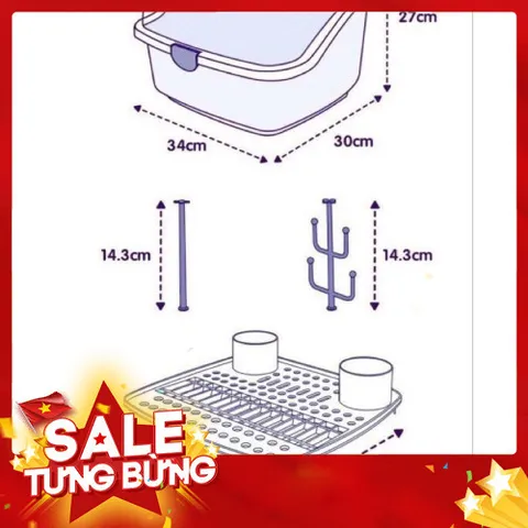 Khay úp bình sữa có nắp đậy tiện ích 813999