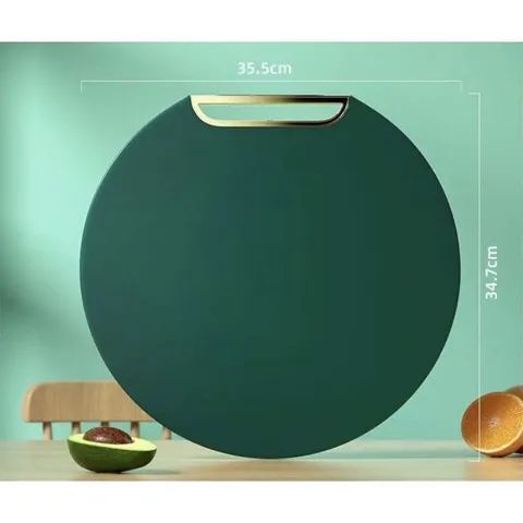 Thớt Nhựa Tròn Mẫu Mới Có Quai Treo - Chống Nấm Mốc Kháng Khuẩn, Đường Kính 35cm 814006