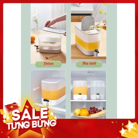Bình Đựng Nước Tủ Lạnh ECOCO 4 Lít Có Vòi Đa Năng Tiện Lợi & An Toàn Cho Gia Đình 814008