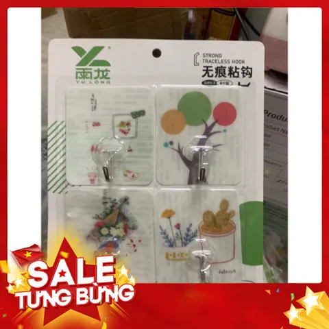 Móc dính chịu lực (combo 4 móc) 814013