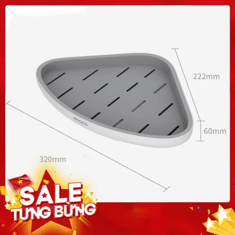 Kệ góc ecoco mẫu mới kèm miếng dính cực chắc có ảnh chụp thật 814018