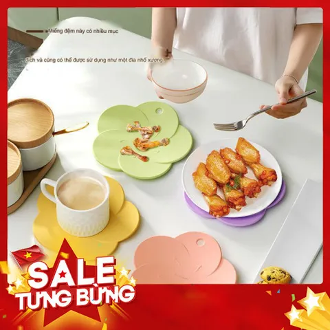 Miếng Lót Cách Nhiệt Đa Năng GonQin - Chất Liệu Silicone Chịu Nhiệt Lên Tới 200 độ C 814019