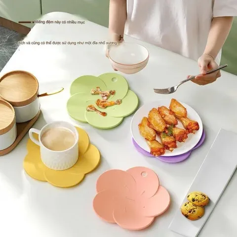 Miếng Lót Cách Nhiệt Đa Năng GonQin - Chất Liệu Silicone Chịu Nhiệt Lên Tới 200 độ C 814019