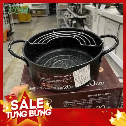 Nồi Chiên Chống Dính Emoojoo Nhật 20cm - Tiện Lợi, An Toàn Cho Mọi Món Ăn 814028
