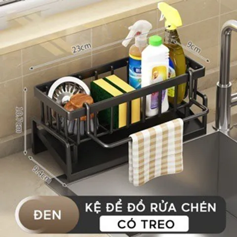 Giá Để Đồ Rửa Bát Tích Hợp Thanh Treo - Kích Thước 23cm, Tiện Lợi Cho Mọi Không Gian Bếp 814038