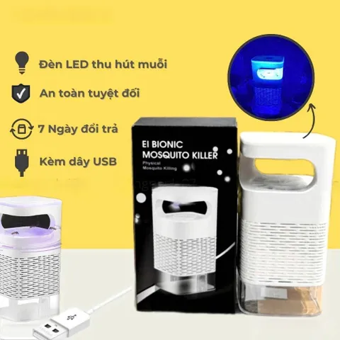 Đèn Bắt Muỗi Bắt Côn Trùng Máy Bắt Muỗi Thông Minh Có Đèn Led Tia UV Tiết Kiệm Điện 814048